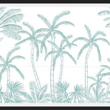 Cuadro Palmeras aqua