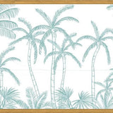 Cuadro Palmeras aqua