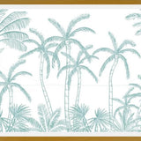 Cuadro Palmeras aqua