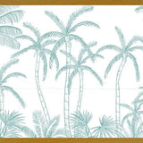 Cuadro Palmeras aqua