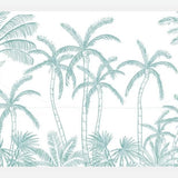 Cuadro Palmeras aqua