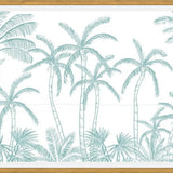 Cuadro Palmeras aqua