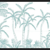 Cuadro Palmeras aqua