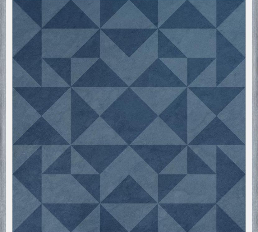Cuadro Geométrico Elegante Azul