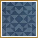 Cuadro Geométrico Elegante Azul