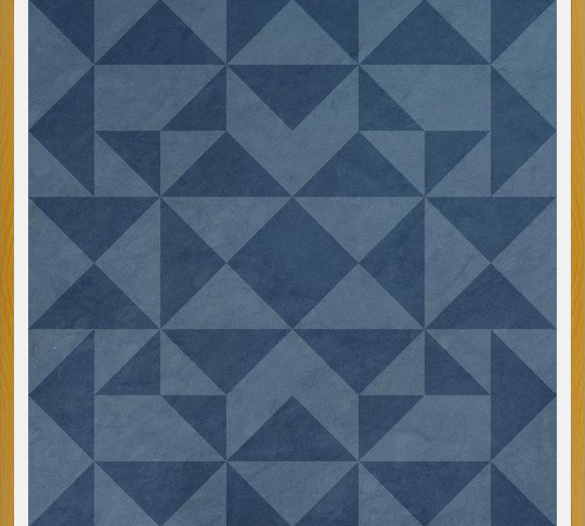 Cuadro Geométrico Elegante Azul