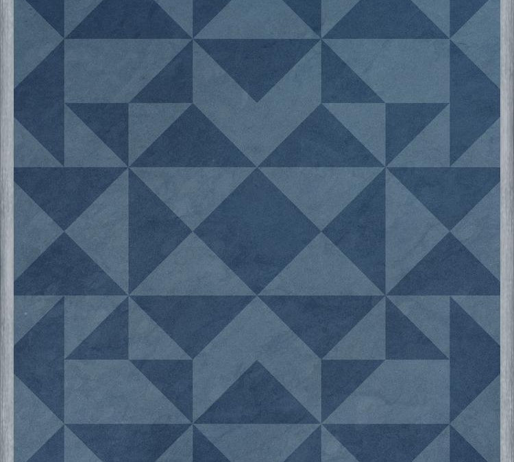 Cuadro Geométrico Elegante Azul