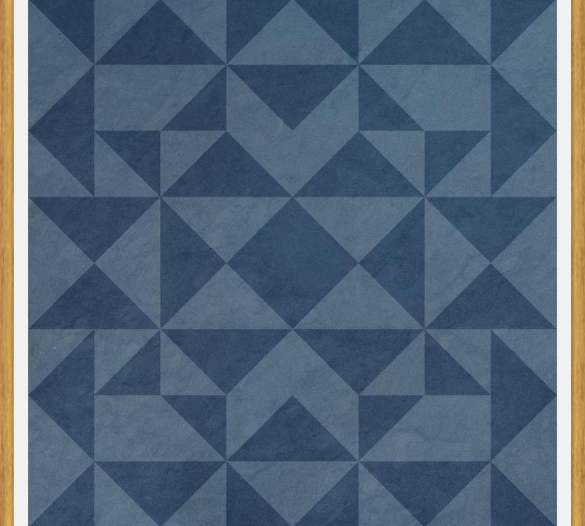 Cuadro Geométrico Elegante Azul