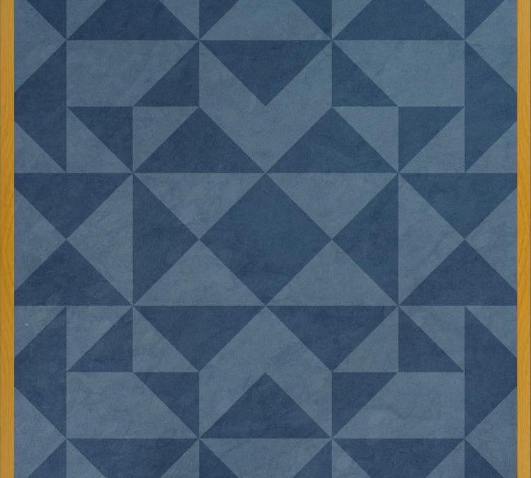 Cuadro Geométrico Elegante Azul