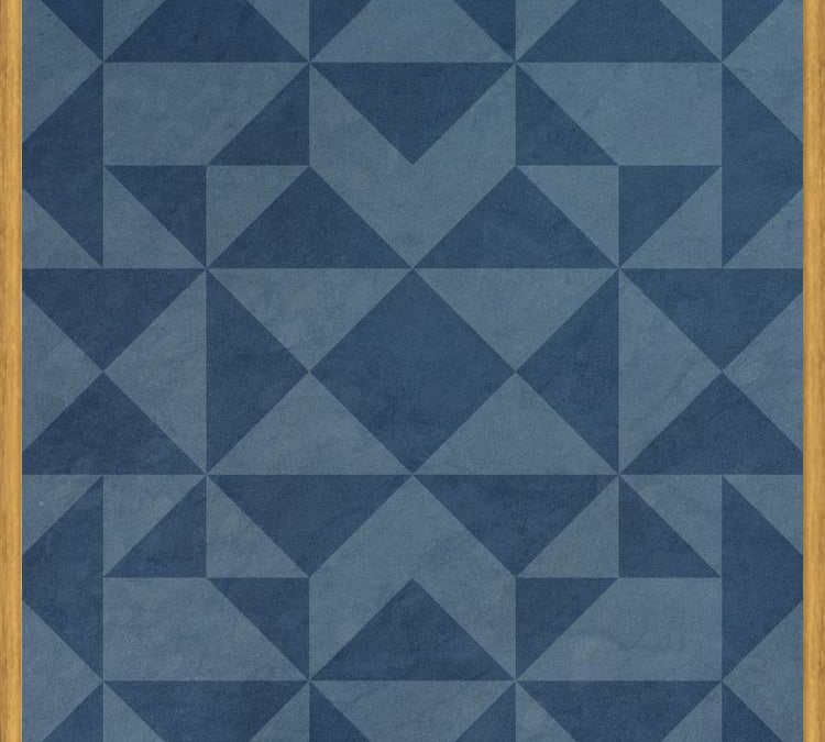 Cuadro Geométrico Elegante Azul