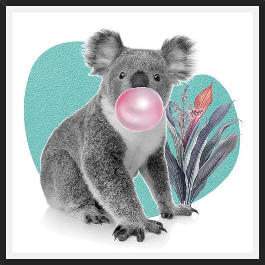 Cuadro Koala comiendo chicle