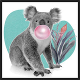 Cuadro Koala comiendo chicle