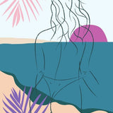 Canvas Beach Girl 12