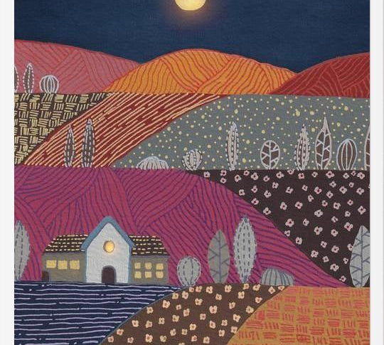 Cuadro Midnight landscape II
