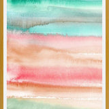 Cuadro Watercolor Gradient Red Green