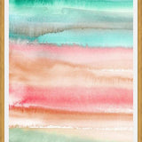 Cuadro Watercolor Gradient Red Green
