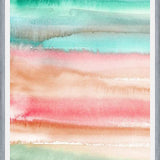 Cuadro Watercolor Gradient Red Green
