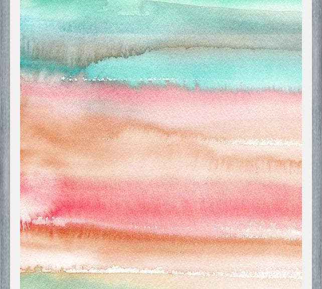 Cuadro Watercolor Gradient Red Green