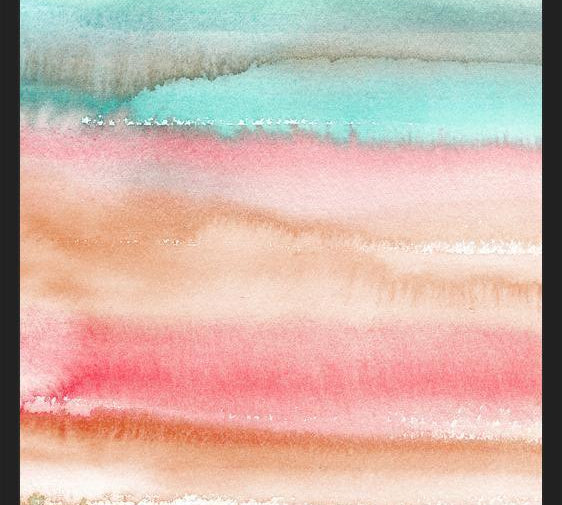 Cuadro Watercolor Gradient Red Green