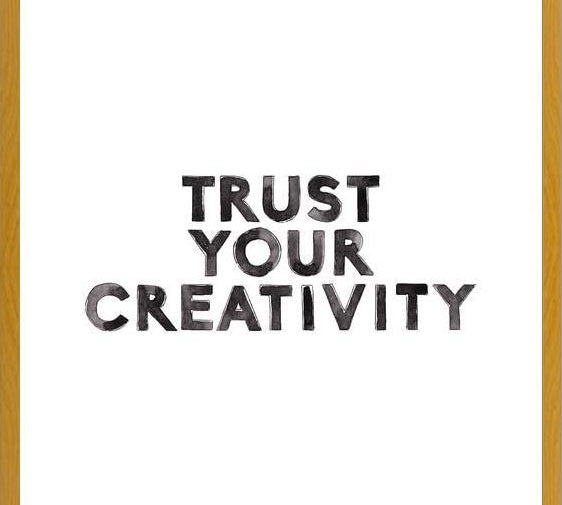 Cuadro Trust your creativity