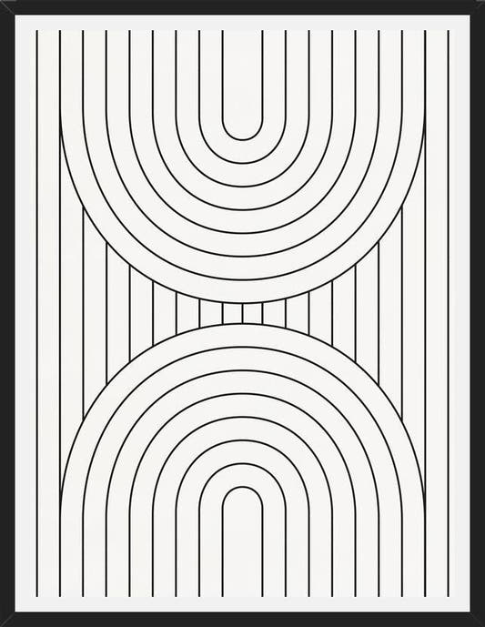 Cuadro Lines And Shapes - b03