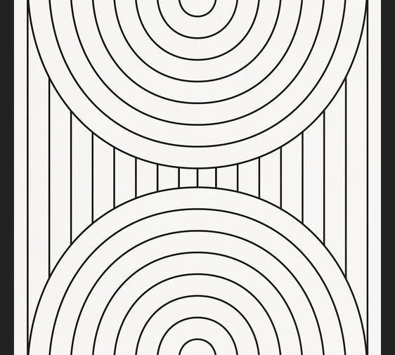 Cuadro Lines And Shapes - b03