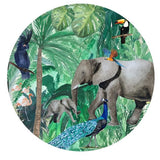 Canvas Mural elefantes en la selva