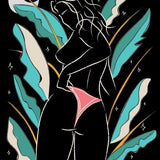 Canvas Beach Girl 07