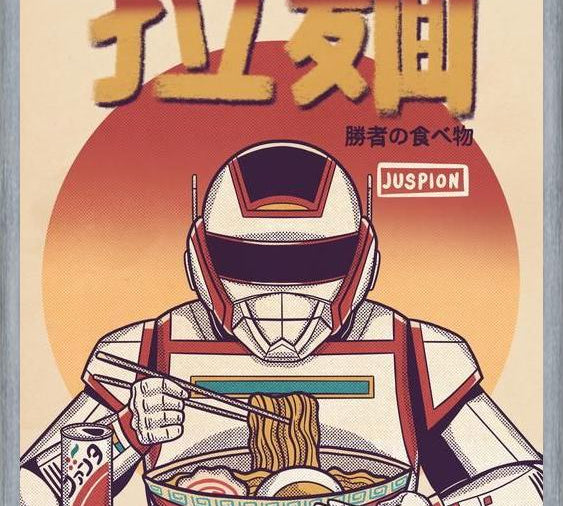 Cuadro Juspion Eating Ramen