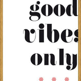 Cuadro Good vibes only
