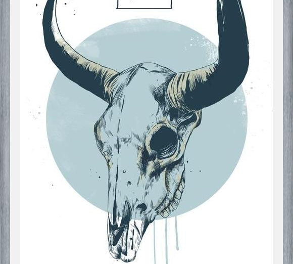 Cuadro Bull skull
