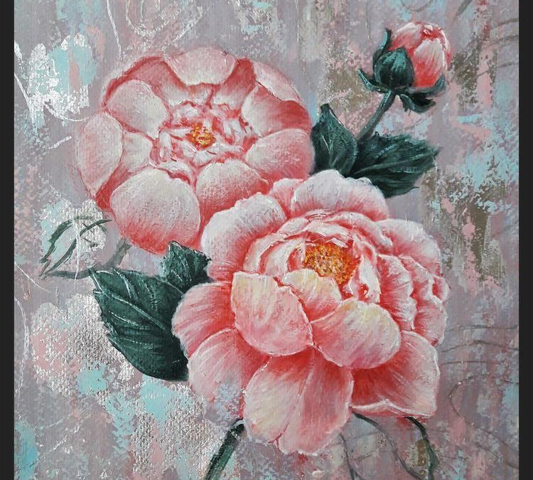 Cuadro Vintage Peony