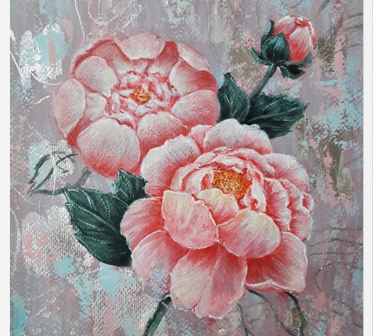 Cuadro Vintage Peony