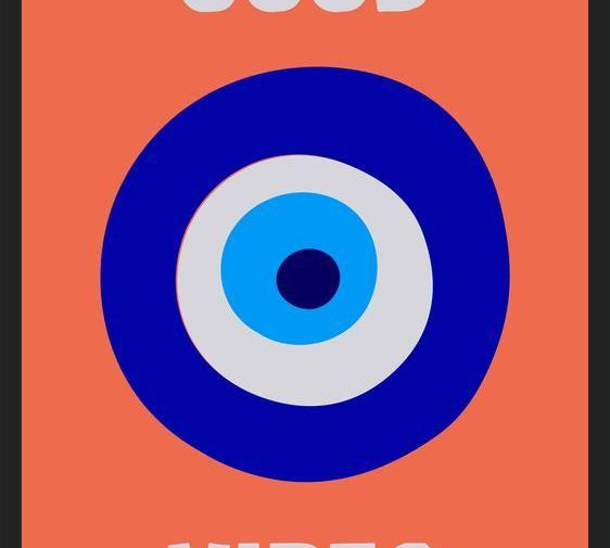 Cuadro Good Vibes Ojo Griego
