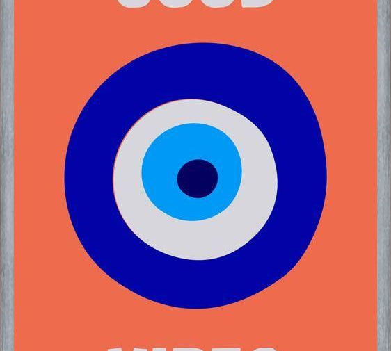 Cuadro Good Vibes Ojo Griego