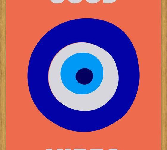Cuadro Good Vibes Ojo Griego