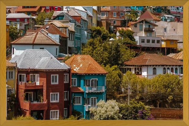 Cuadro cerros de valparaíso