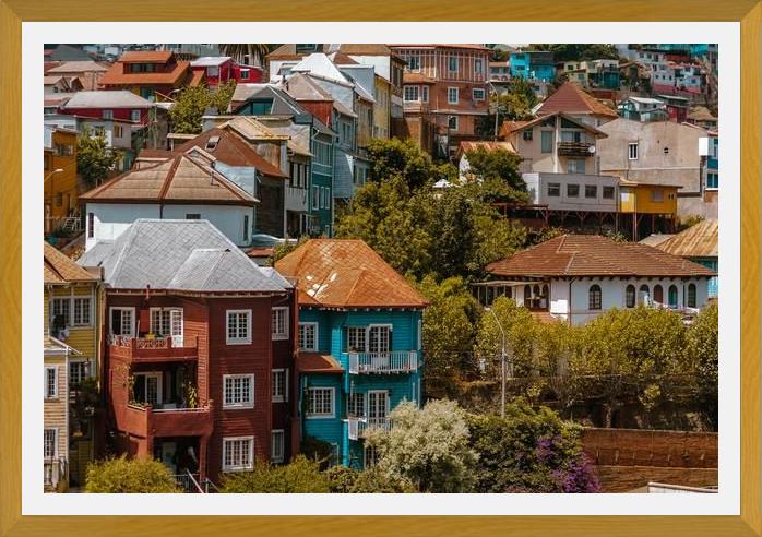 Cuadro cerros de valparaíso