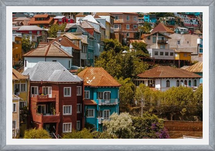 Cuadro cerros de valparaíso