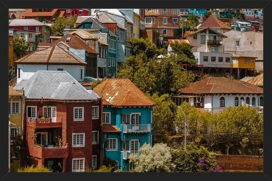 Cuadro cerros de valparaíso