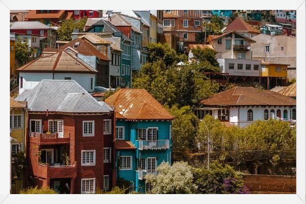 Cuadro cerros de valparaíso