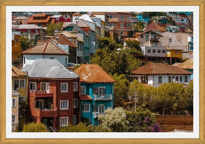 Cuadro cerros de valparaíso