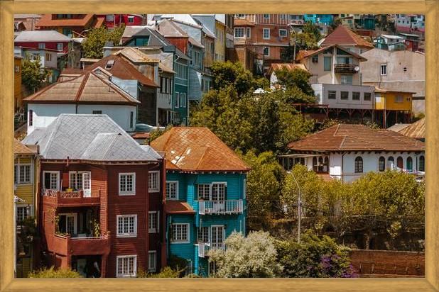 Cuadro cerros de valparaíso