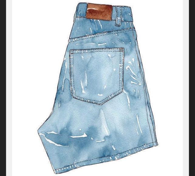 Cuadro Blue Denim Jean Shorts