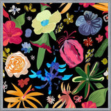 Cuadro Rare Botanical Flowers Black