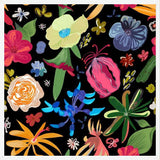 Cuadro Rare Botanical Flowers Black