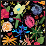 Cuadro Rare Botanical Flowers Black