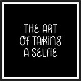 Cuadro The art of taking a Selfie Black