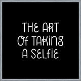 Cuadro The art of taking a Selfie Black