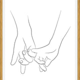Cuadro Hands series - Pinky promise